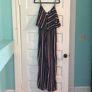Striped jumpsuit